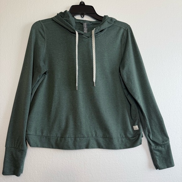 Vuori Tops - Vuori Halo Essential Hoodie Women Size M Casual Relaxed Fit Green